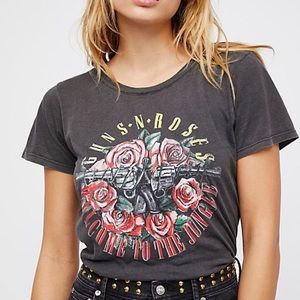 Free People Daydreamer Guns and Roses Tee